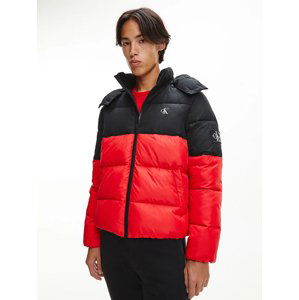 Calvin Klein pánská červená zimní bunda - M (XCF)