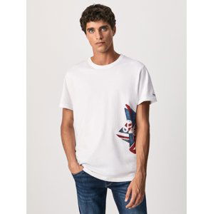 Pepe Jeans pánské bílé tričko Ronny - S (800)