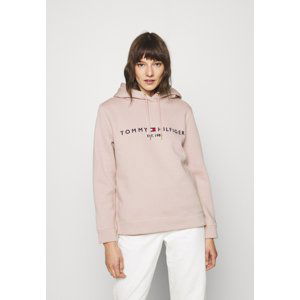 Tommy Hilfiger dámská starorůžová mikina s kapucí Hoodie - M (AE9)