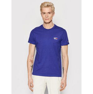 Tommy Jeans pánské modré tričko CHEST LOGO - S (VQ6)