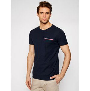 Tommy Hilfiger pánské tmavě modré tričko - XL (DW5)