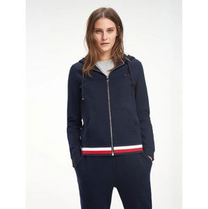 Tommy Hilfiger dámská tmavě modrá mikina s kapucí na zip - S (403)