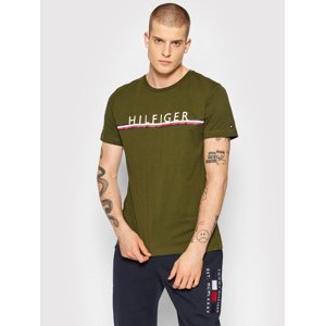 Tommy Hilfiger pánské zelené tričko - L (GYY)