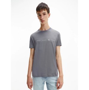 Calvin Klein pánské šedé tričko - XL (PTP)