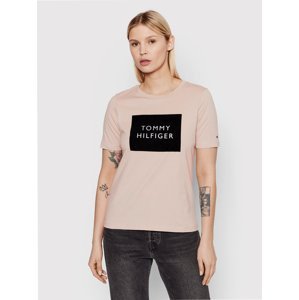 Tommy Hilfiger dámské starorůžové tričko - M (AE9)