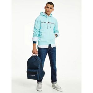 Tommy Hilfiger pánská mintová mikina Logo Hoody - M (CSR)