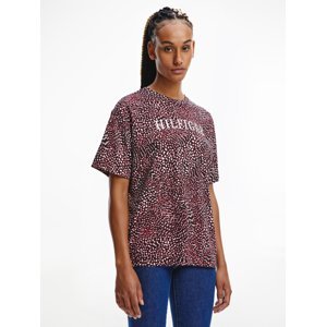Tommy Hilfiger dámské vzorované tričko - M (01K)