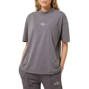 Calvin Klein dámské šedé Boyfriend tričko - S (PTP)