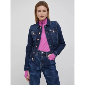 Tommy Jeans dámská tmavě modrá džínová bunda - L (1BK)