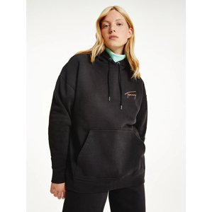 Tommy Jeans dámská černá oversize mikina - XS (BDS)