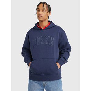 Tommy Jeans pánská tmavě modrá mikina COLLEGE WASH - XXL (C87)