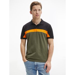 Tommy Hilfiger pánské tmavě modré polo Colorblock - XXL (0H7)