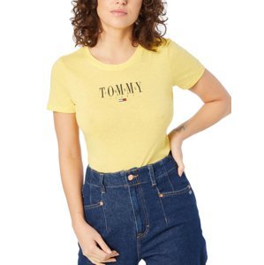 Tommy Jeans dámské žluté tričko - XS (ZGF)