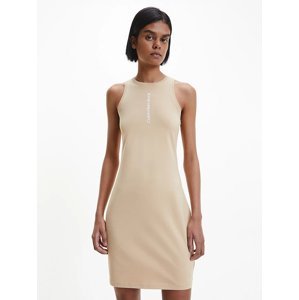 Calvin Klein dámské hnědé šaty - S (AB0)
