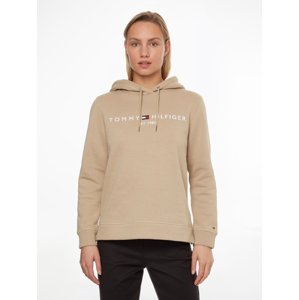 Tommy Hilfiger dámská béžová mikina Hoodie