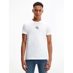 Calvin Klein pánské bílé tričko - L (0K4)
