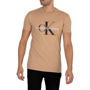 Calvin Klein pánské světle hnědé tričko - XXL (AB0)