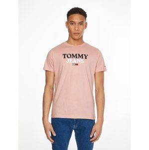 Tommy Jeans pánské růžové tričko - S (TH9)