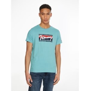 Tommy Jeans pánské modré tričko - M (CTE)