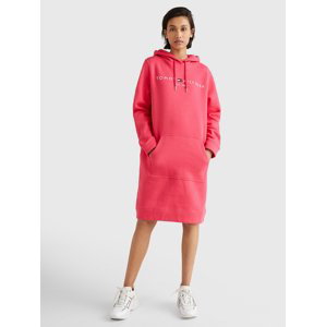 Tommy Hilfiger dámské růžové mikinové šaty - XL (TZR)