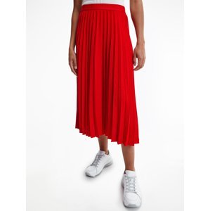 Tommy Hilfiger dámská červená sukně - 34 (SNE)