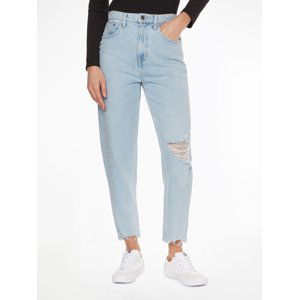 Tommy Jeans dámské světle modré džíny MOM JEAN