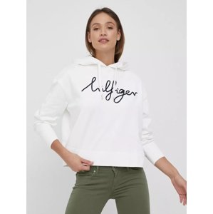 Tommy Hilfiger dámská bílá mikina - XS (YBL)