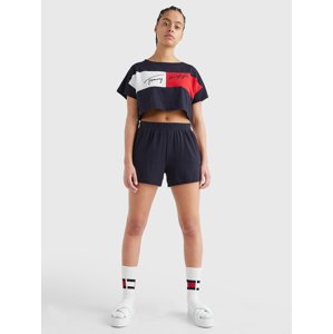 Tommy Hilfiger dámské tmavě modré šortky - XS (DW5)