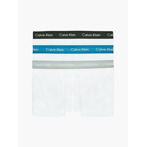 Calvin Klein pánské bílé boxerky 3pack - S (1TS)