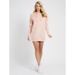 Guess dámské růžové mikinové šaty