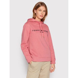 Tommy Hilfiger dámská růžová mikina Hoodie - XS (T1A)