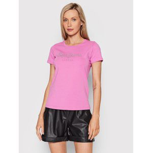 Pepe Jeans dámské růžové tričko BEATRICE - S (363)