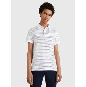 Tommy Hilfiger pánské bílé polo triko Micro