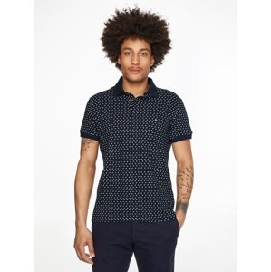 Tommy Hilfiger pánské modré polo triko Micro