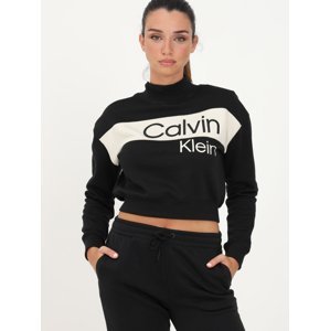 Calvin Klein dámská černá cropped mikina - M (BEH)