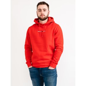 Tommy Jeans pánská červená mikina - L (XNL)