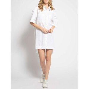 Calvin Klein bílé košilové šaty - M (YAF)