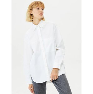 Calvin Kleiin dámská bílá košile - S (YAF)