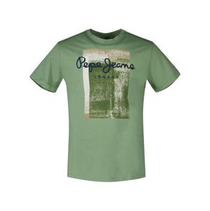 Pepe Jeans pánské zelené tričko Sawyer - L (674)