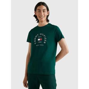 Tommy Hilfiger pánské zelené tričko - L (MBP)