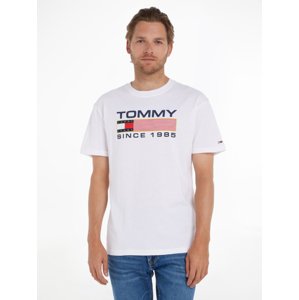 Tommy Jeans pánské bílé tričko - XXL (YBR)