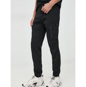 Calvin Klein pánské černé kalhoty SKINNY WASHED CARGO - 33/NI (BEH)