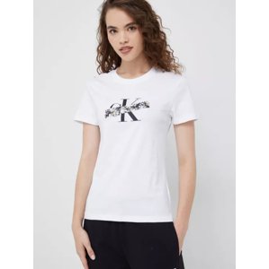 Calvin Klein dámské bílé tričko - XS (YAF)