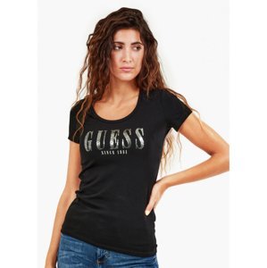 Guess dámské černé tričko - XS (JBLK)