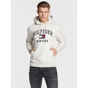 Tommy Hilfiger pánská béžová mikina - XL (HGF)