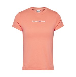 Tommy Jeans dámské broskvové tričko - L (TKL)