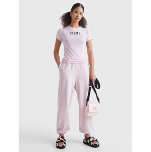 Tommy Jeans dámské růžové tričko - XL (TOB)