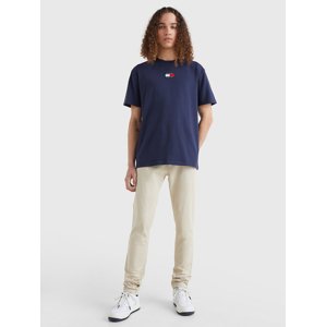 Tommy Jeans pánské tmavě modré tričko Tommy - M (C87)