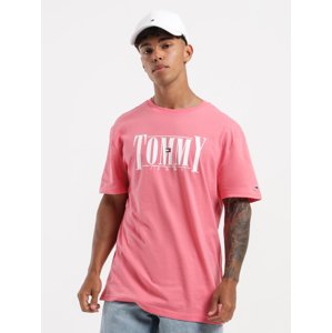 Tommy Jeans pánské růžové tričko - XL (TIF)