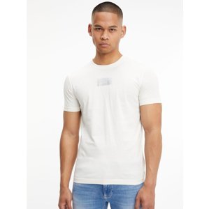 Calvin Klein pánské bílé tričko - M (YBI)